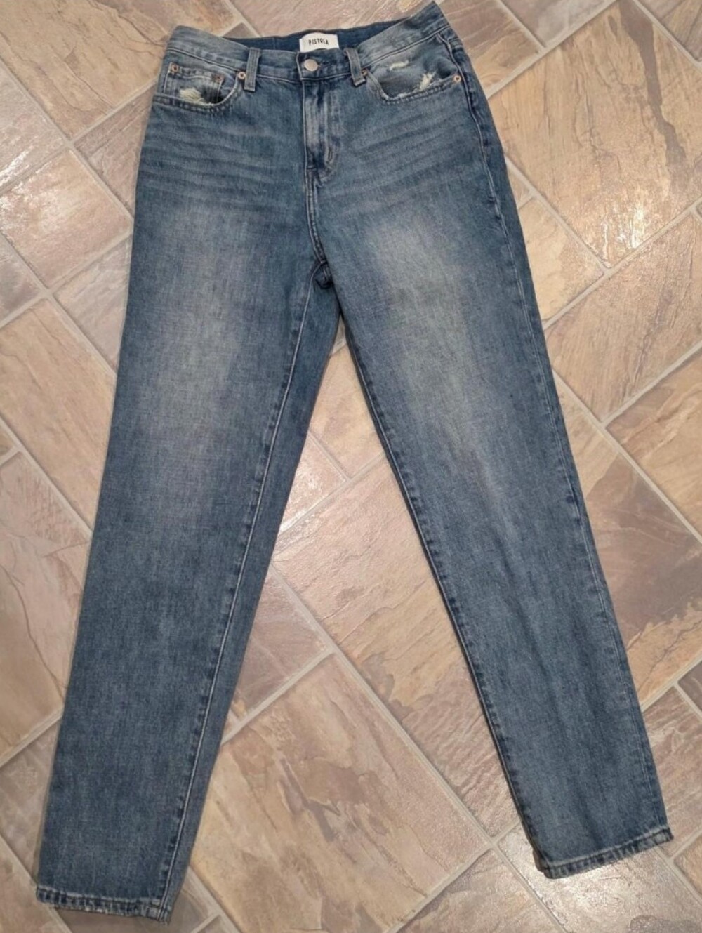 pistola Women's Straight-Leg Midwash Jeans - Pistola